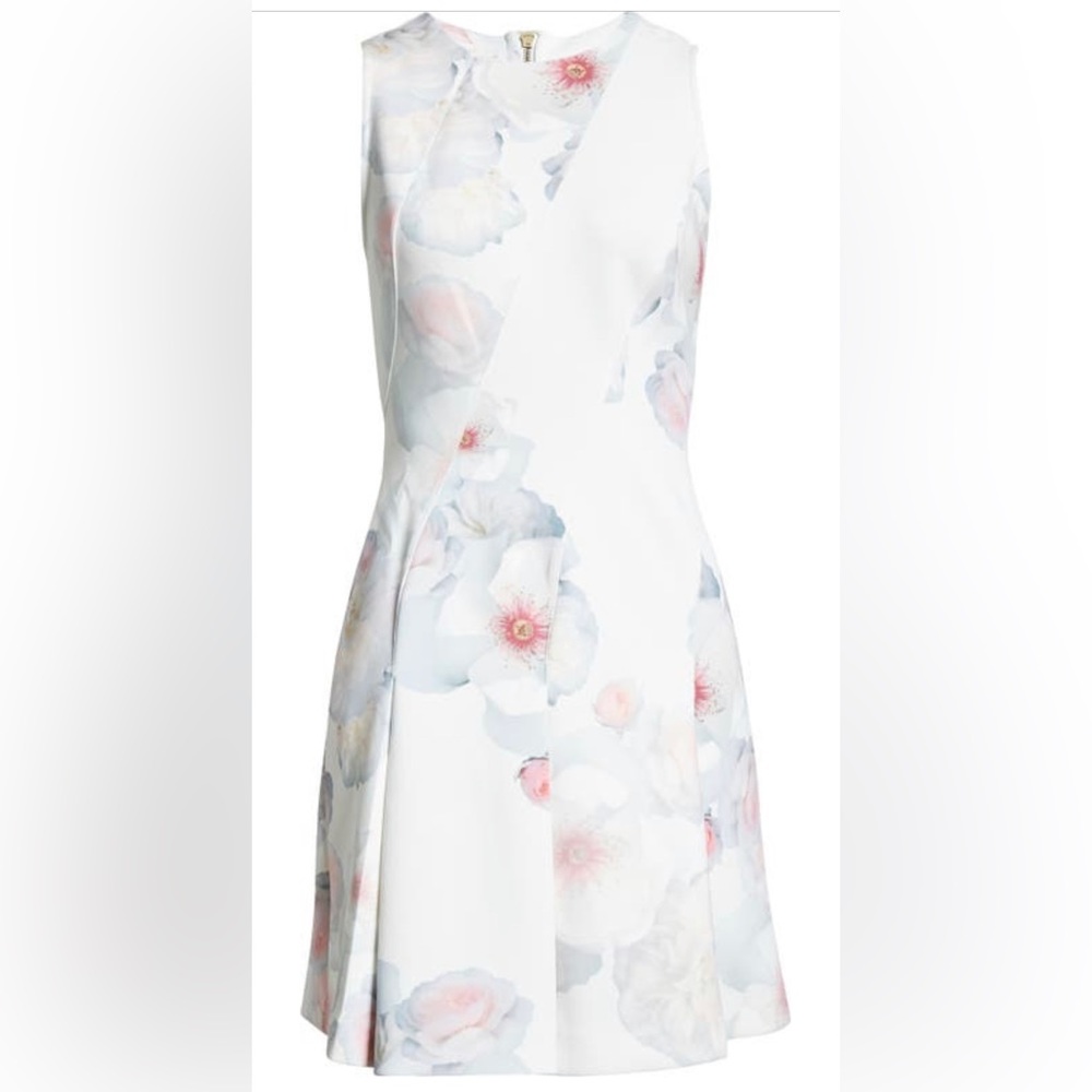 Ted Baker London Puxie Floral Sleeveless Neoprene Dress 6 (12-14US)